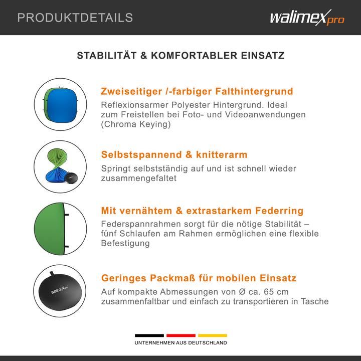Actual product image Walimex Foldable background (200 cm, 230 cm)