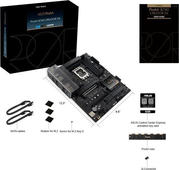 Actual product image ASUS PROART B760-CREATOR D4 (LGA 1700, Intel B760, ATX)