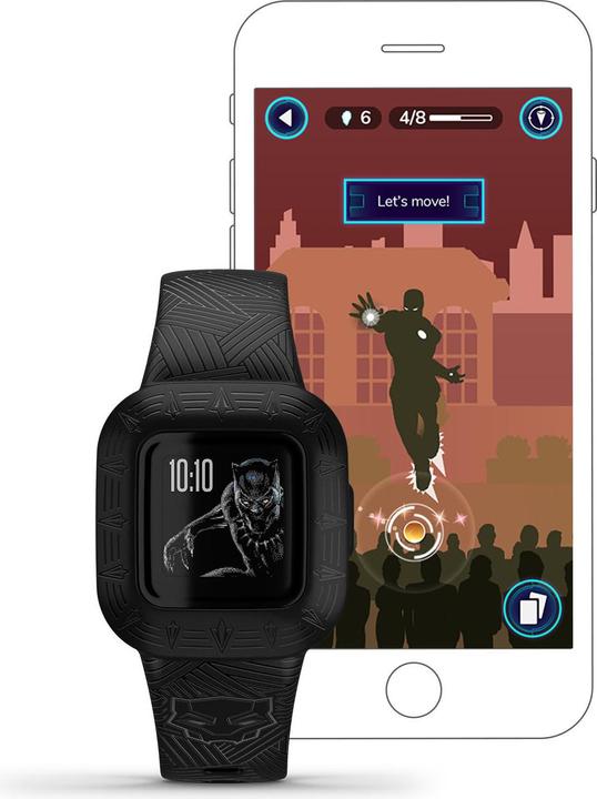 Actual product image Garmin Vivofit jr. 3 Marvel Black Panther (20 mm)