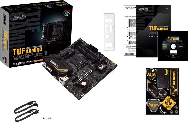 Image du produit ASUS TUF GAMING A520M-PLUS II (AM4, AMD A520, mATX)