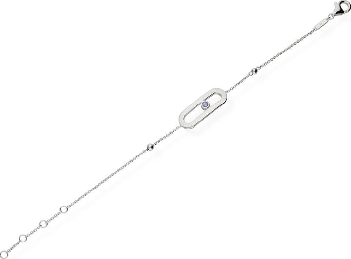 Actual product image Carat Birthstone (25 cm, Silver 925)