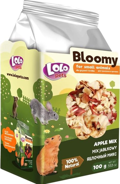 Image du produit Bloomy tørret aeble, gnaver/Kanin, 100g (0.10 kg)