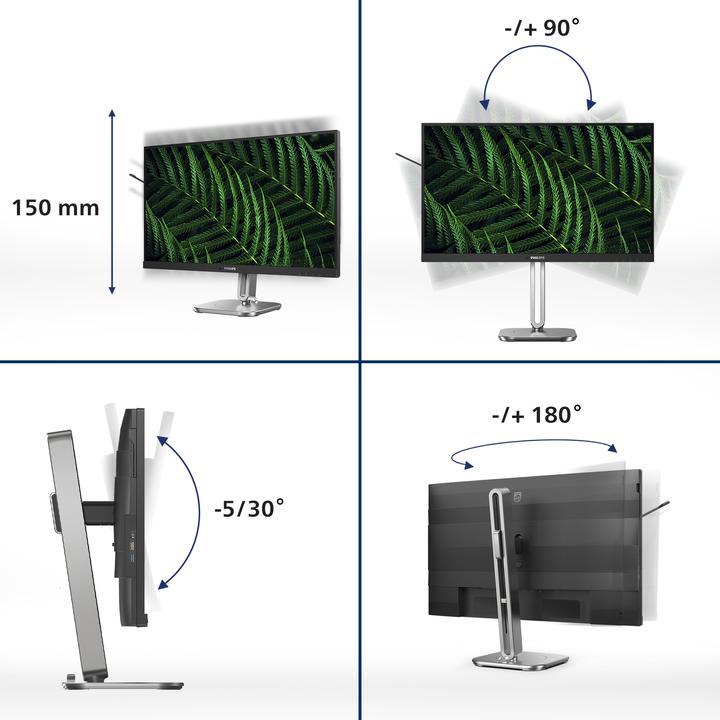 Actual product image Philips 60,5cm (23,8") 24B2G5200 16:09 HDMI+DP+USB darkgrey (1920 x 1080 pixels, 23.80")