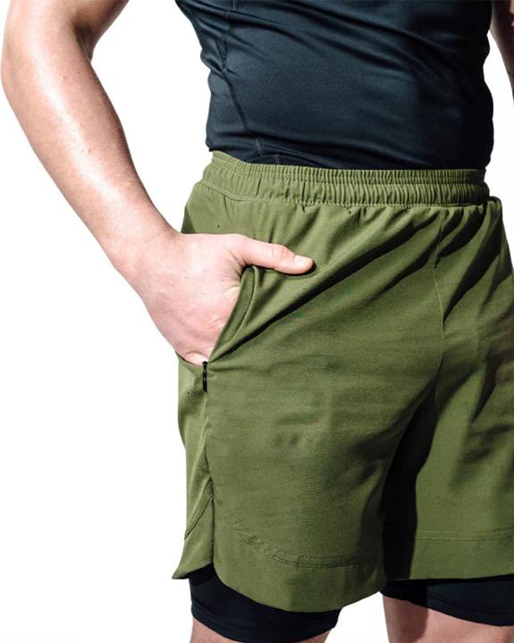 Actual product image Rdx MMA Shorts T16 Army Green/Black-S (S)
