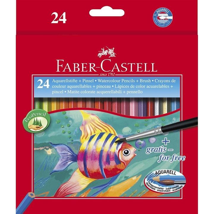 Produktbild Faber-Castell Aquarellfarbstifte Classic (Mehrfarbig, 24 x)