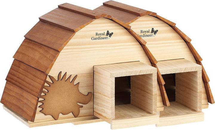 Produktbild Royal Gardineer 2er-Set Wetterfestes Igelhaus