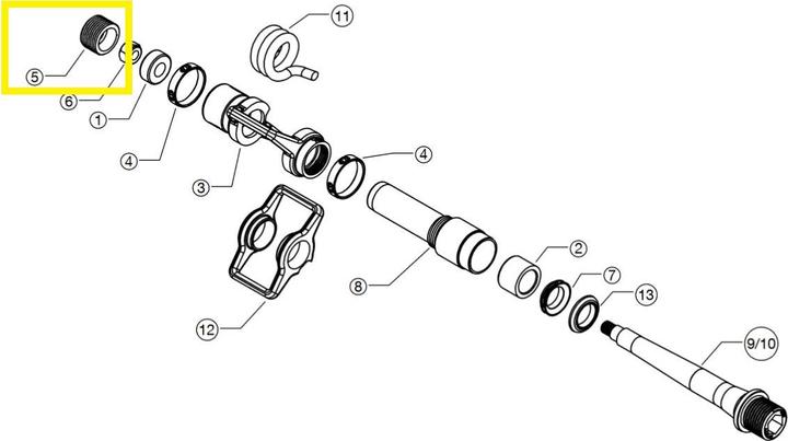 Produktbild Crankbrothers Pedal End Cap Endkappe, Hex, blue