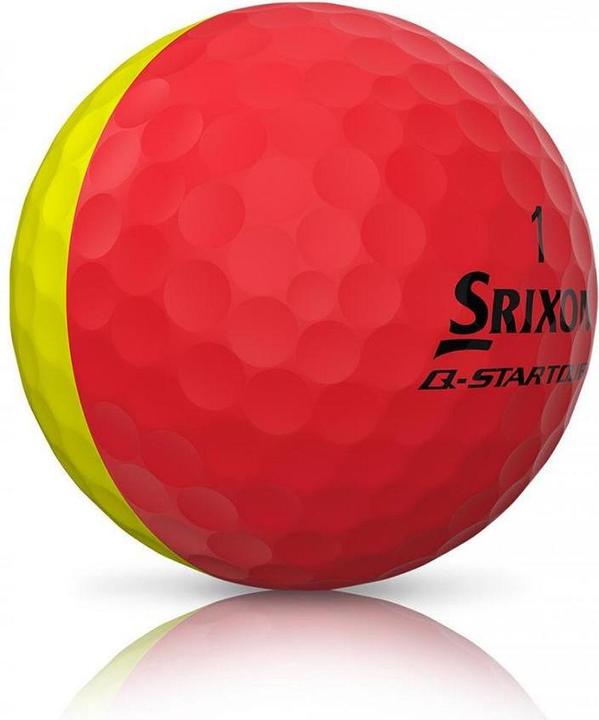 Actual product image Srixon Q-Star T3 Divide yellow/red