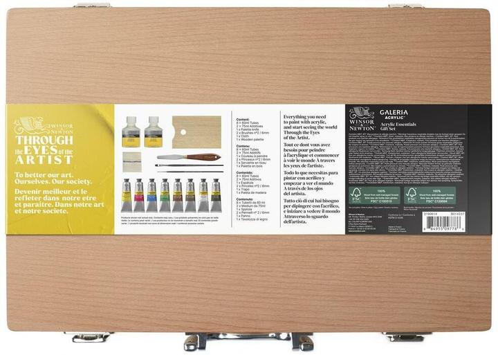 Image du produit Winsor & Newton Peinture acrylique Galeria 8 tubes de 60 ml (Multicolore)