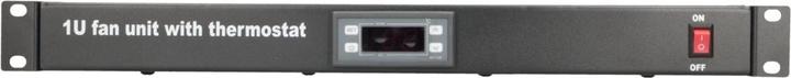 Actual product image Extralink 19/" RACK MOUNT FAN PANEL (2 FANS) WITH THERMOSTAT
