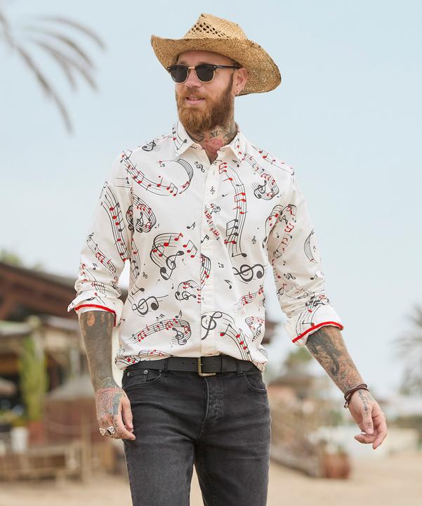 Image du produit Joe Browns Music Note Print Long Sleeve Shirt (XL)