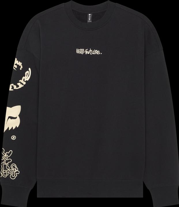 Fox Hello Future Oversized Fleece Crew