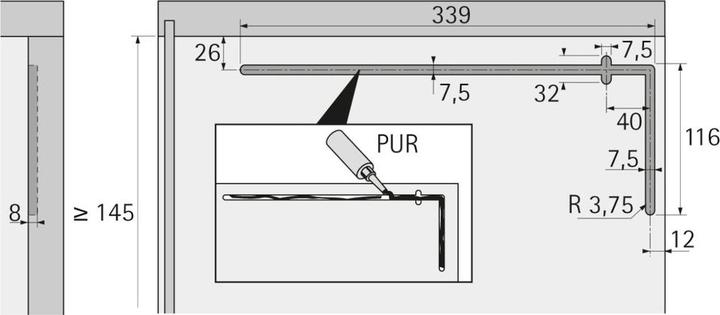 Actual product image Hettich Cerniera rebalt.in alto 13