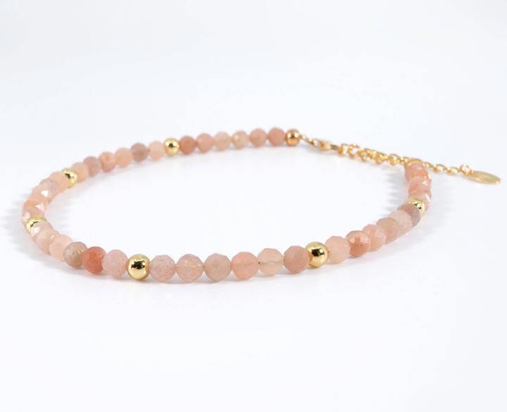 Actual product image Balibay Almaela (Sunstone, 925 Sterling silver, Gemstone, Moonstone, 22 cm)