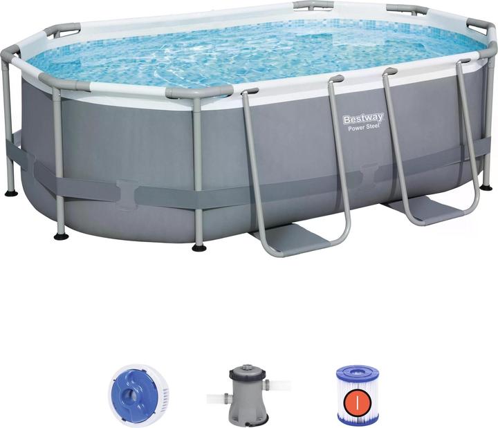 Actual product image Bestway Steel Pro MAX Above Ground Pool Set 3.05 m x 2.00 m x 84 cm (305 x 200 x 84 cm)