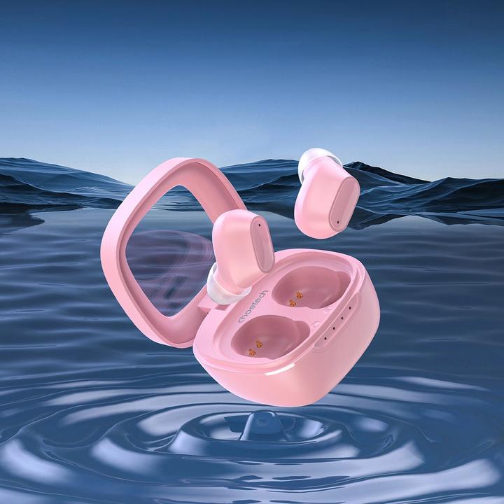 Image du produit Choetech MEMS wireless TWS Bluetooth 5.3 headphones - rose (17 h, Sans fil)