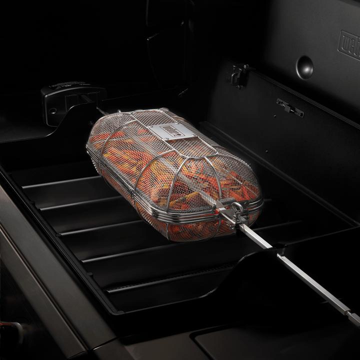 Actual product image Weber Crafted rotating spit basket