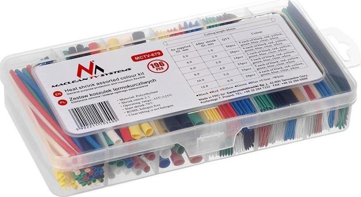Produktbild Maclean Boite d'assortiment de gaines thermo-retractable MCTV-679 (196 pcs) (Kabelschlauch)
