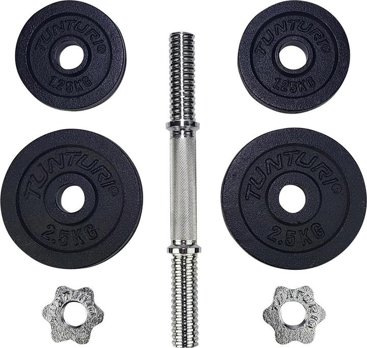 Immagine prodotto Tunturi Kurzhantelset 10 kg (2 x 2,5 kg, 2 x 1,25 kg)