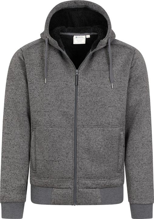 Actual product image Mountain Warehouse Mens Nevis II Faux Fur Hoodie (XS)