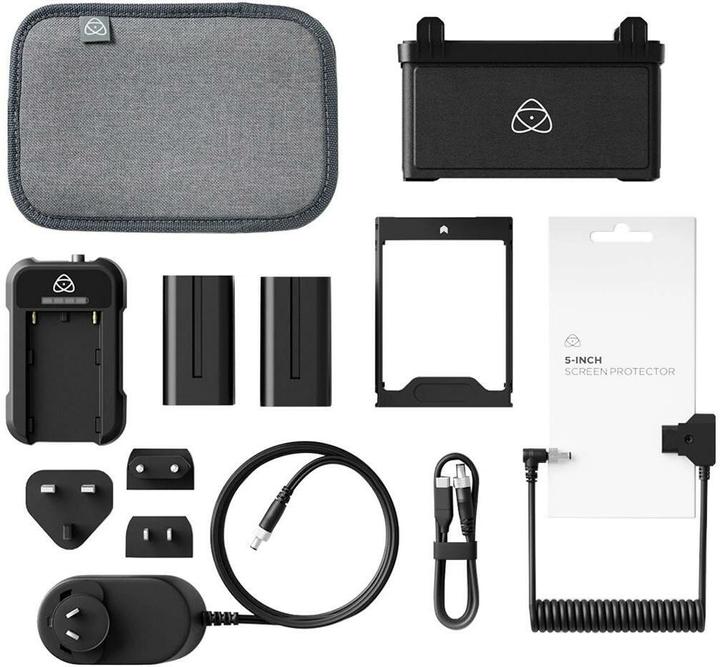 Atomos 5" Accessory Kit (copy) (Charger, Cable, Rechargeable battery, Various video accessories)