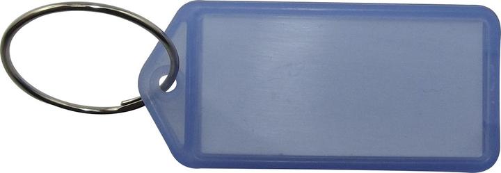 Reiher Schlüsselanhänger - mit Papiereinlage, Kunststoff transparent blau