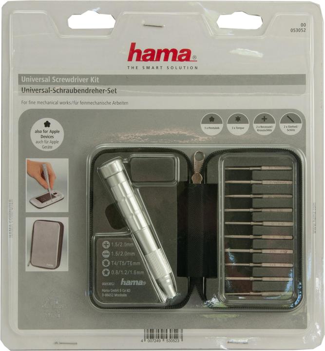 Immagine prodotto Hama Schraubendreher Set (Porta, Incavo trasversale, Pin-torx)