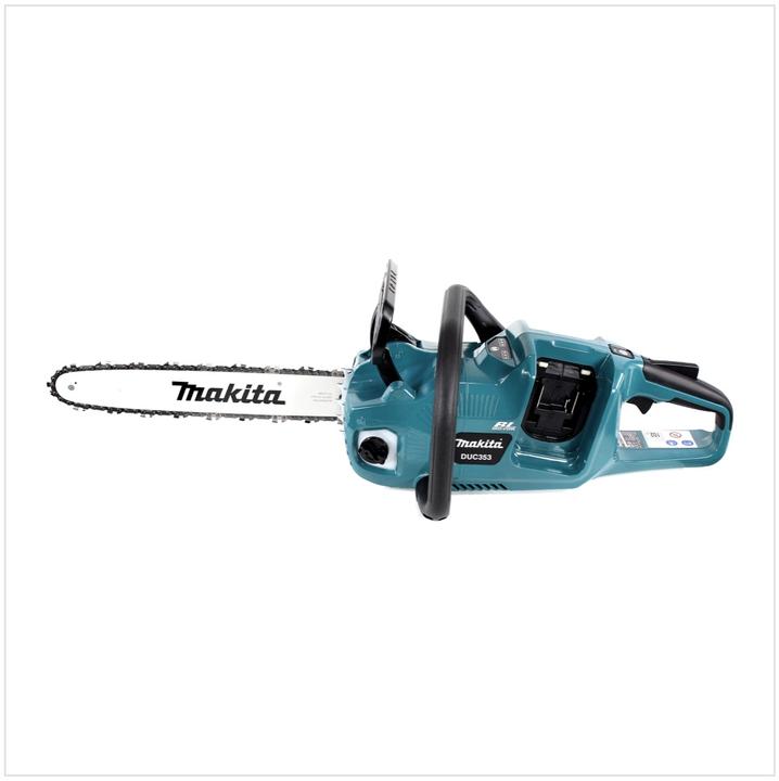 Actual product image Makita DUC 353 PF2 Elettrosega a batteria 36V ( 2x18V ) Brushless / 35 cm + 2x battery 3,0 Ah + (Battery chain saw)