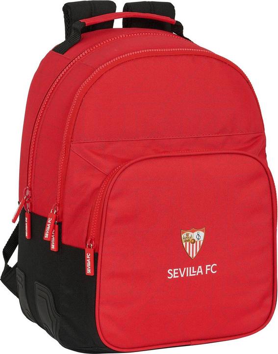 Sevilla Fútbol Club Schulrucksack Schwarz Rot 32 x 42 x 15 cm