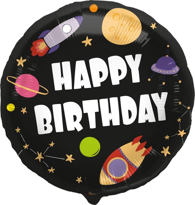 Produktbild Folat Folienballon ' Happy Birthday Rakete - 45 cm (1 x)