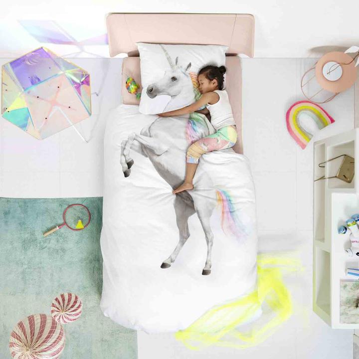 Actual product image Snurk Unicorn bed linen 135 x 200