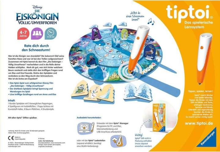 Produktbild tiptoi Disney Die Eiskönigin - Völlig unverfroren: Das verdrehte Wettlaufspiel (Deutsch)
