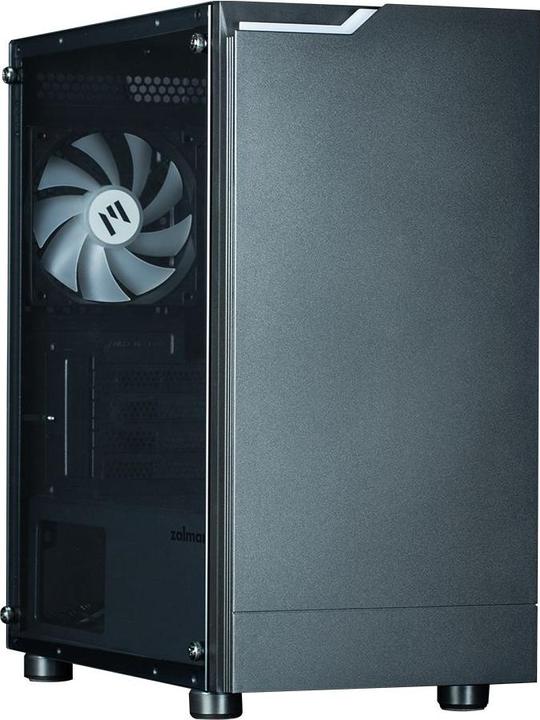 Actual product image Zalman T4 plus RGB tempered glass black