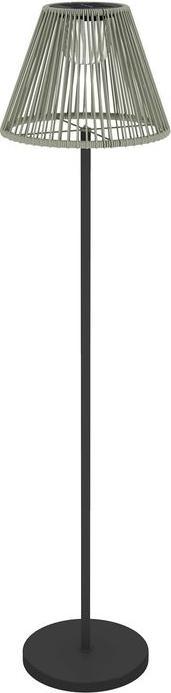 Actual product image Swisshandel24 Stehlampe Rattan Solarlampen mit Lichtsensor Boho-Stil IP44 Ø33x135 cm (15 lm, IP44)