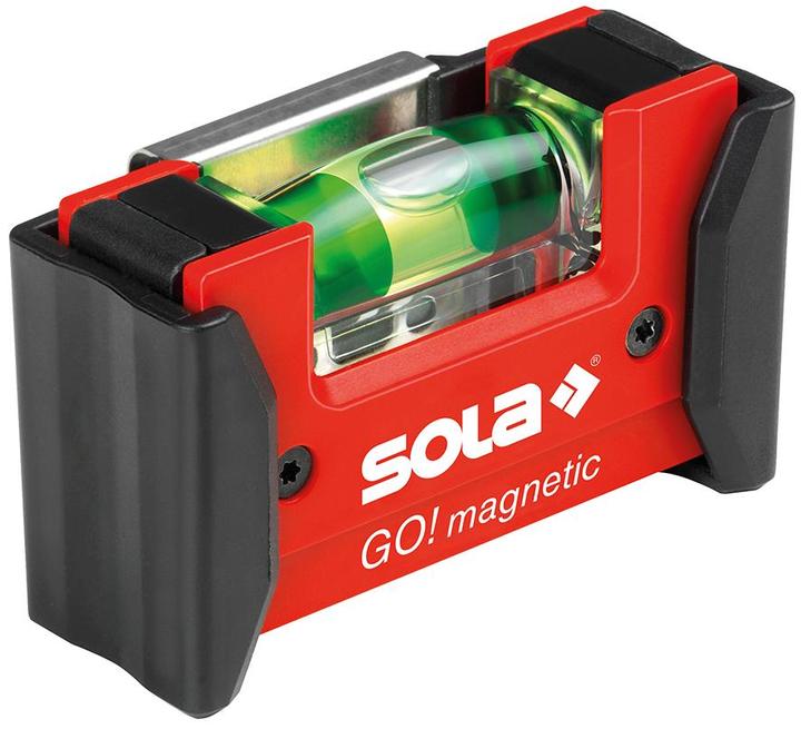 Produktbild MGA Sola GO! magnetic CLIP - Mini-Wasserwaage magnetisch aus glasfaserverstärktem Kunststoff - Magnet-Wa (7.50 cm)