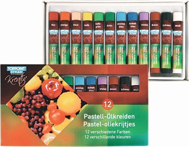 Produktbild Stylex Ölkreiden Pastell 12er Set (Mehrfarbig)