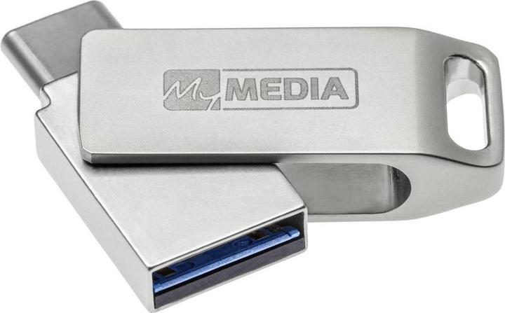 Produktbild MyMedia USB 3.2 OTG Stick 128GB, Typ A-C, My Dual, silber (128 GB, USB-A, USB-C)