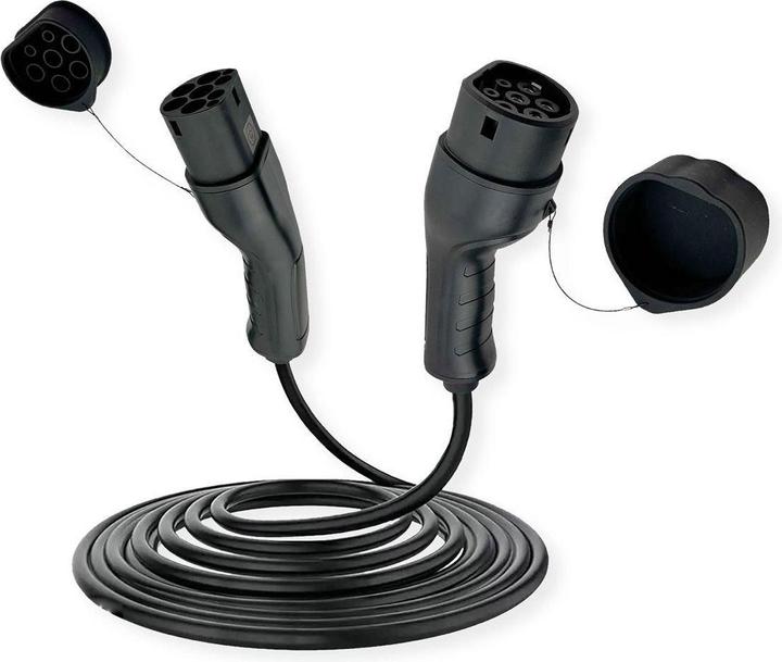 Roline E-car charging cable Type2, 1-phase