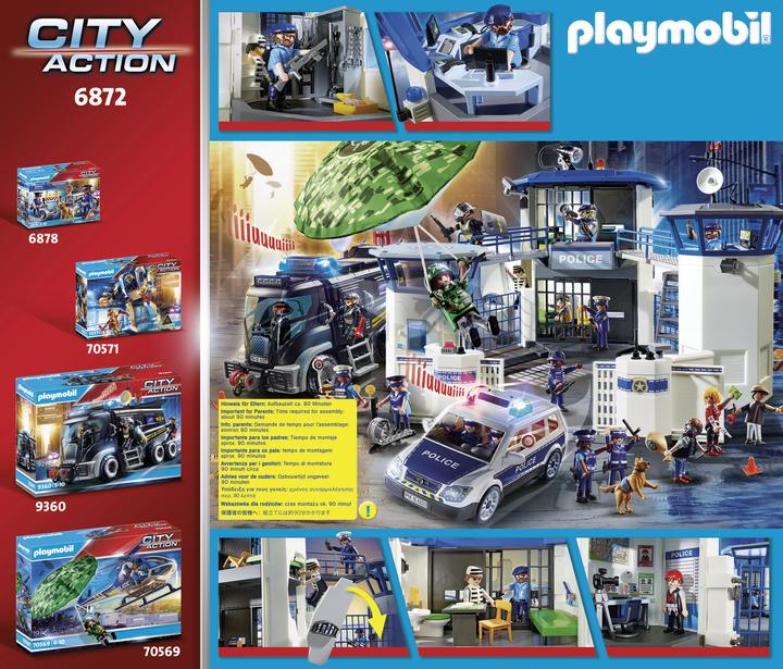 Image du produit Playmobil Commissariat de police avec prison (6872, Playmobil City Action)