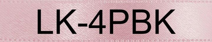 Actual product image Epson Label Cassette Lk-4pbk (1.20 cm, Black, Pink)