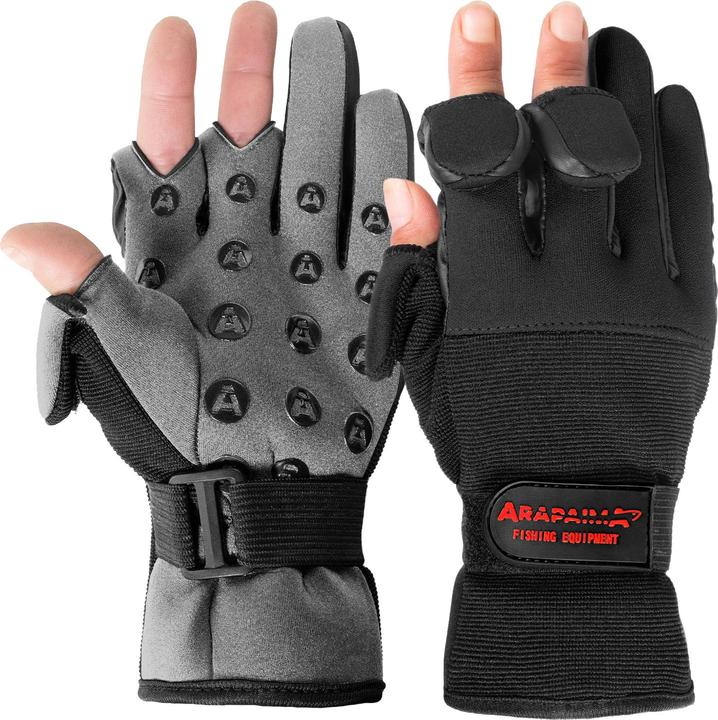 Immagine prodotto Arapaima Fishing Equipment Guanti in neoprene (S, M, L, XL, XXL, 3XL)