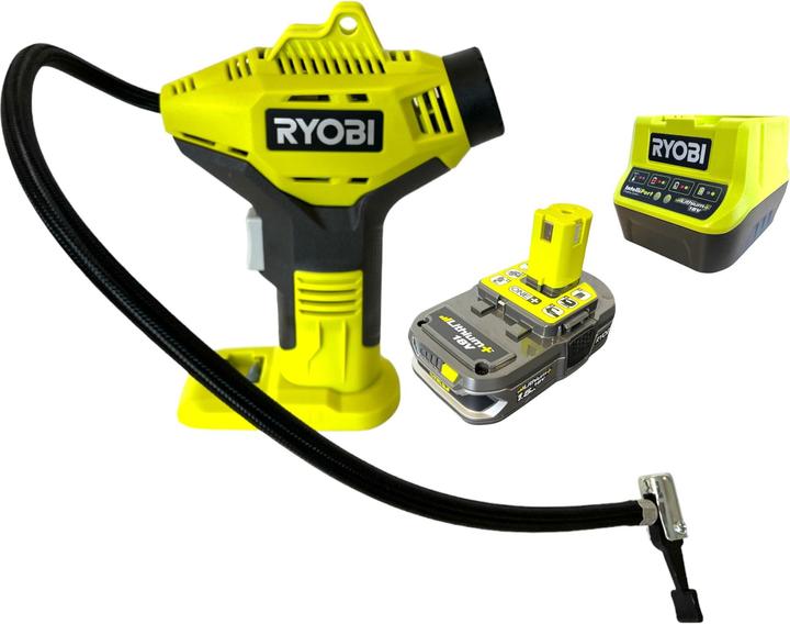 Produktbild Ryobi R18PI-115 Akku Handkompressor 18 V 10,3 bar + 1x Akku 1,5 Ah + Ladegerät (10.30 Bar)