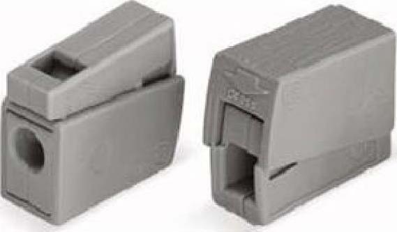 Actual product image Wago Light clamp 0.5 - 2.5mm2 gray, PU 100 pcs.
