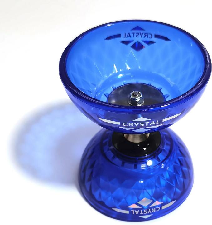 Actual product image Acrobat Set Bearing diabolo crystal-blue + aluminium hand sticks