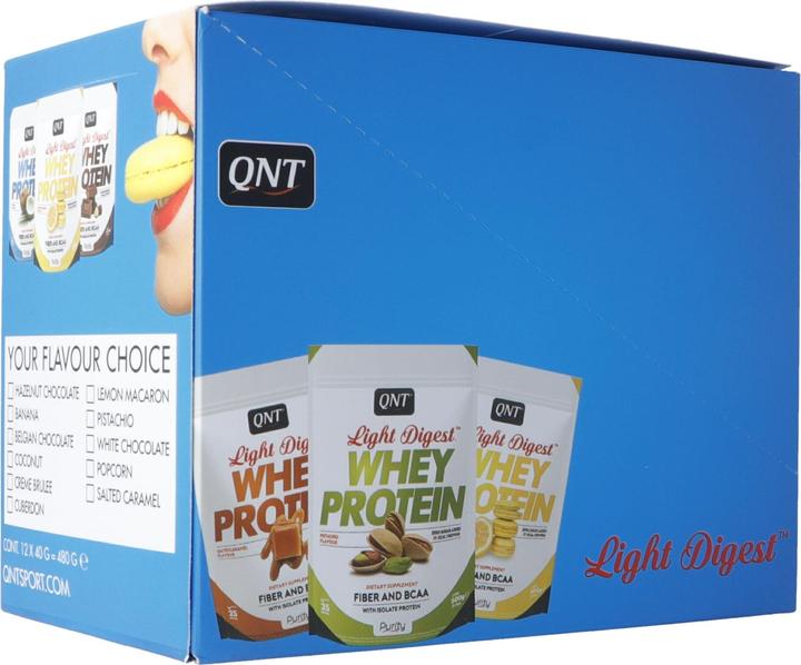 Produktbild QNT Light Digest Whey Protein (Flavour Mix, 16 Stk., 640 g)