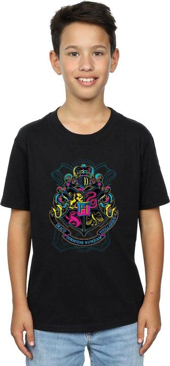 Immagine prodotto Neon Hogwarts Crest Maglietta Ragazzi (140, 146)