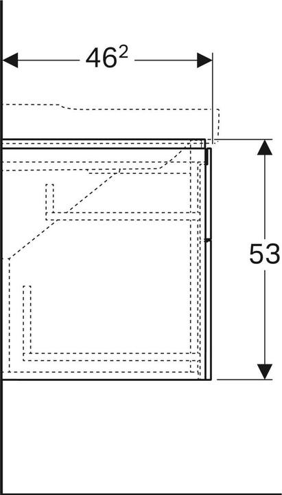 Produktbild Geberit 500.518.00.1 (117.5 x 46.5 x 53 cm)