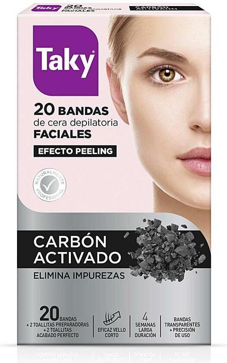 Produktbild Taky CARBON ACTIVADO bandas cera faciales depilatorias 20 uds (20 x)