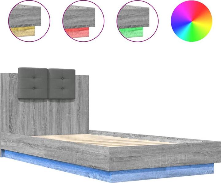 Immagine prodotto VidaXL Struttura letto con testiera e luci LED (90 x 200 cm)