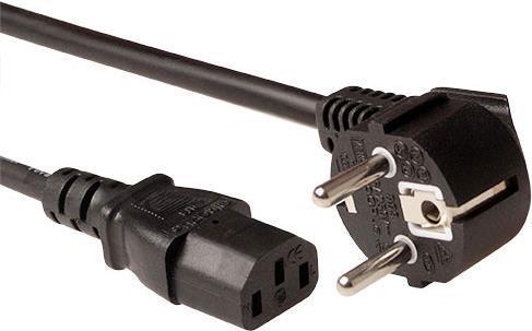 Actual product image Powercord LSZH mains connector CEE7/7 male (angled) (5 m, CEE 7/7)